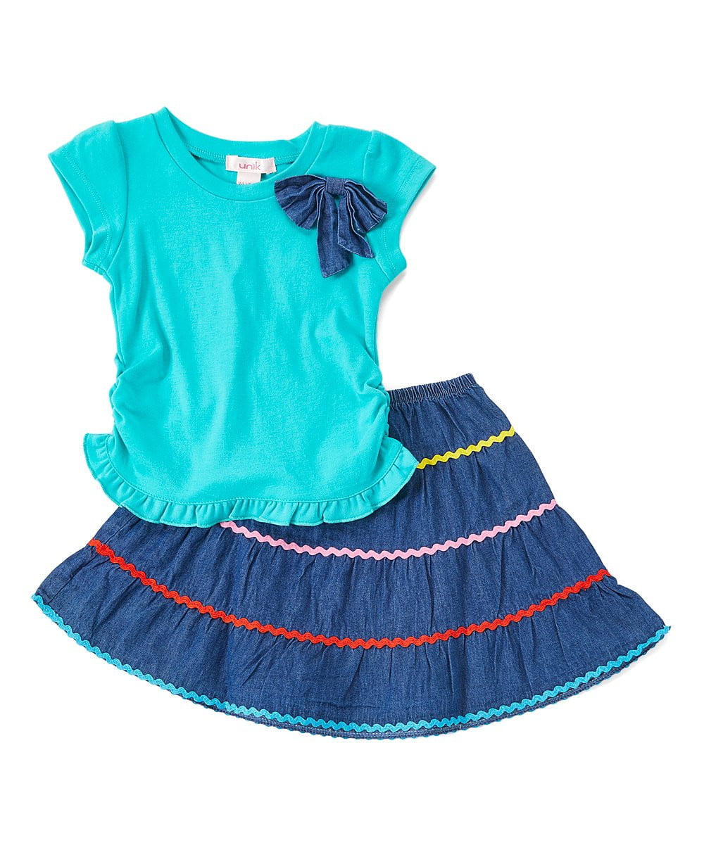 unikinc - colorful Girl Skirt Set - Unik Inc