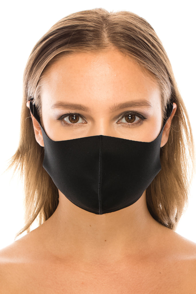 Reusable Face Mask Black GG Pattern